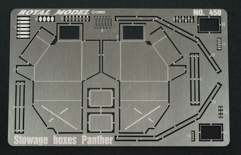 Royal Model RM450 - Stowage Boxes Panther & Jagdpanther | Modellbau