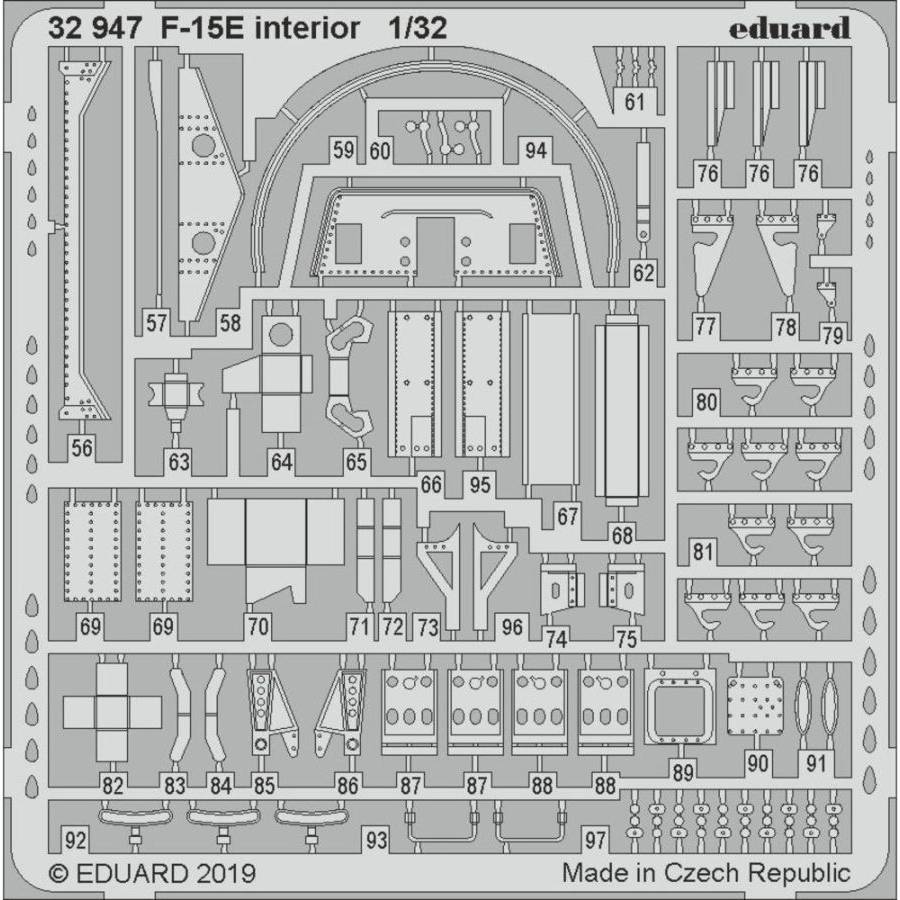 Eduard Accessories 32947 - F-15E interior for Tamiya in 1:32 | Modellbau