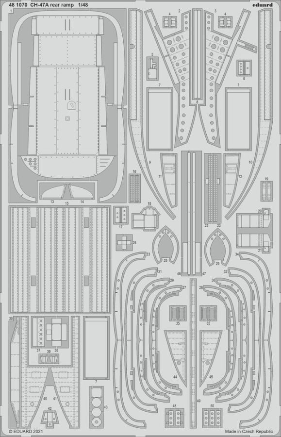 Eduard Accessories 481070 - CH-47A rear ramp for HOBBY BOSS in 1:48 | Modellbau