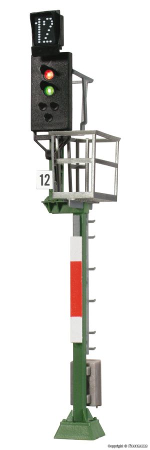 Viessmann H0 (1:87) 4042 - H0 Ks-Hauptsignal als Einfahrsignal mit Multiplex- Technologie | Modellbahn | Modelleisenbahn