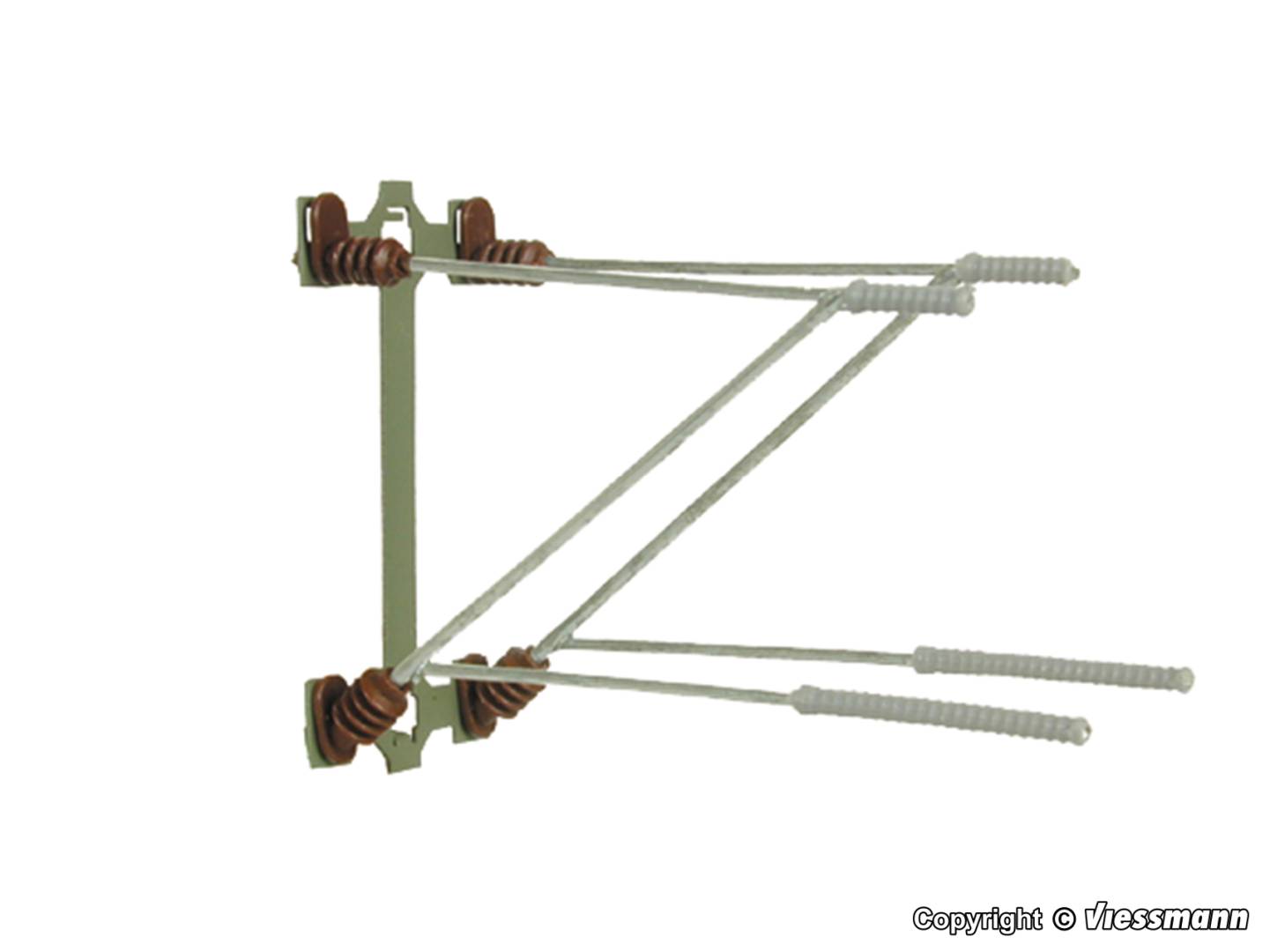 Viessmann H0 (1:87) 4172 - H0 Doppelausleger, 5 Stück | Modellbahn | Modelleisenbahn