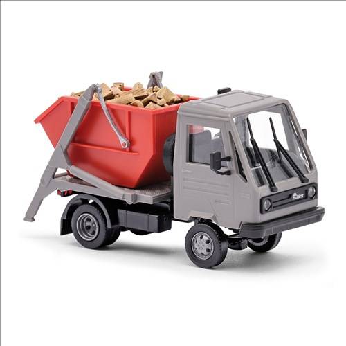 Busch H0 (1:87) 42237 - Multicar M26 mit Absetzkipper und Holzscheiten FORMNEUHEIT | Modellbahn | Modelleisenbahn