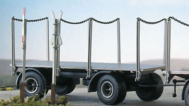 Weinert H0 (1:87) 4335 - Zweiachs-Anhänger mit Langholzaufbau | Modellbahn | Modelleisenbahn
