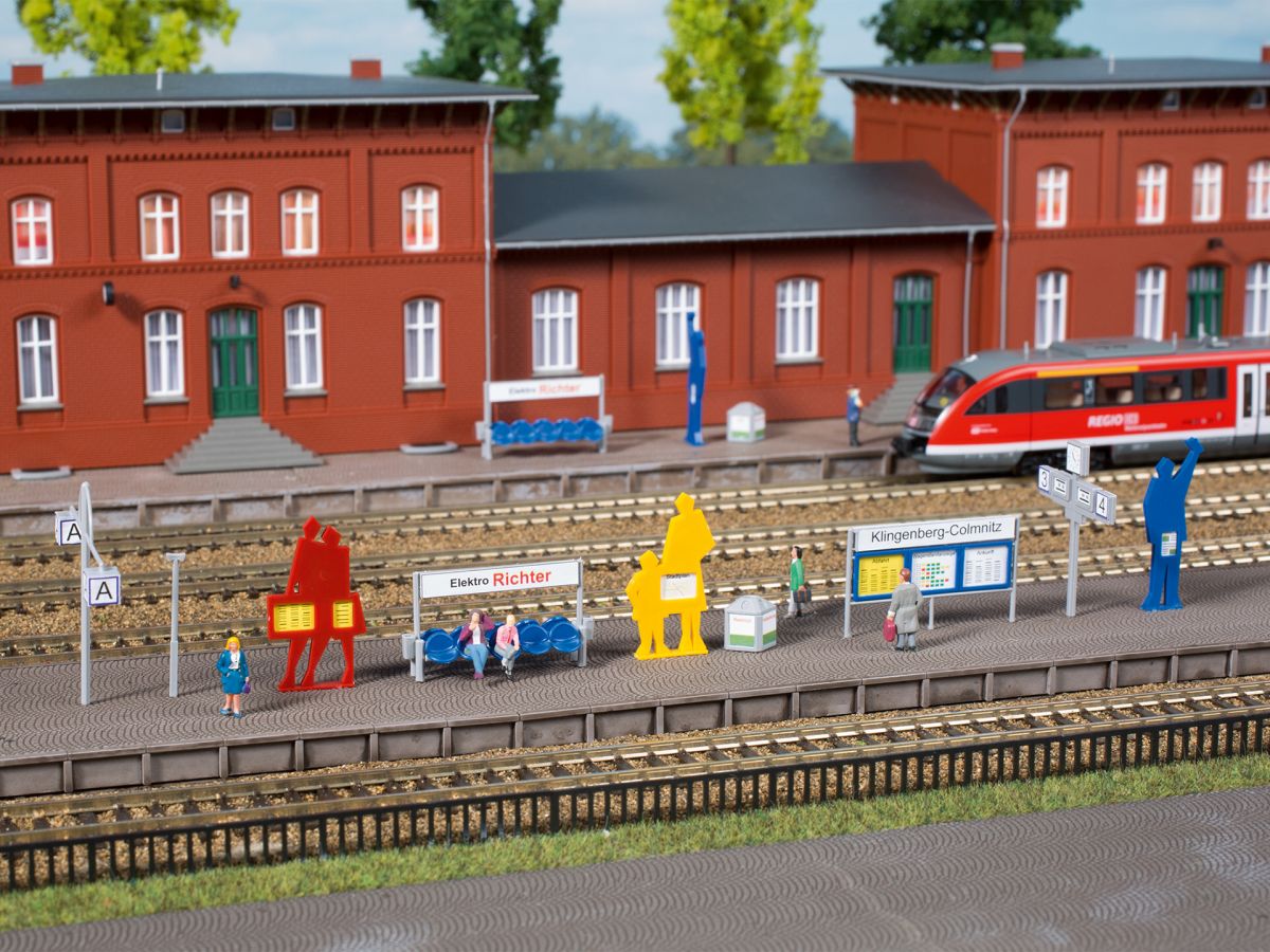 Auhagen TT 43646 - Bahnsteigausstattung | Modellbahn | Modelleisenbahn