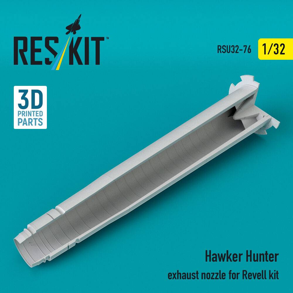 ResKit Models RSU32-0076 - Hawker Hunter exhaust nozzle for Revell kit (3D Printed) | Modellbau