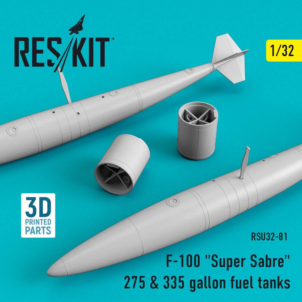 ResKit Models RSU32-0081 - F-100 Super Sabre 275 & 335 gallon fuel tanks | Modellbau