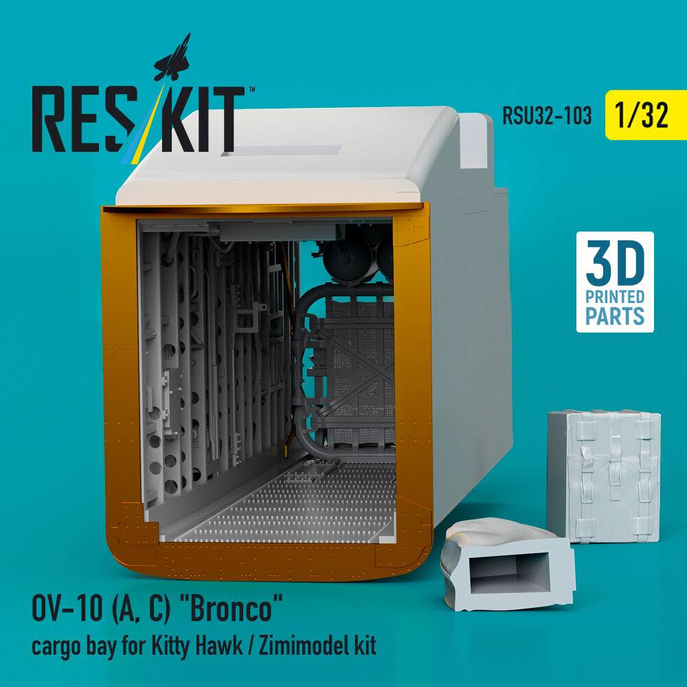 ResKit Models RSU32-0103 - OV-10 (A,C) Bronco cargo bay for Kitty Hawk / Zimimodel kit (3D Printed) | Modellbau