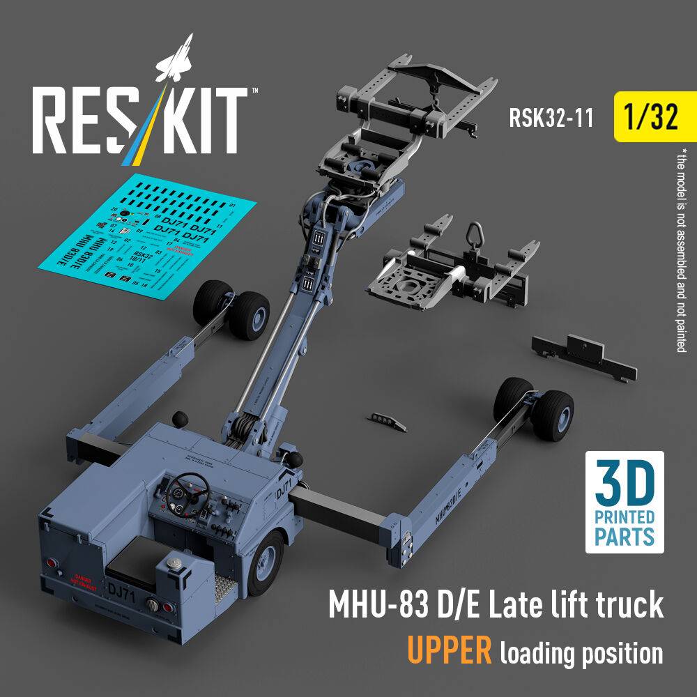 ResKit Models RSK32-0011 - MHU-83 D/E Late lift truck UPPER loading position (3D Printed model kit) | Modellbau