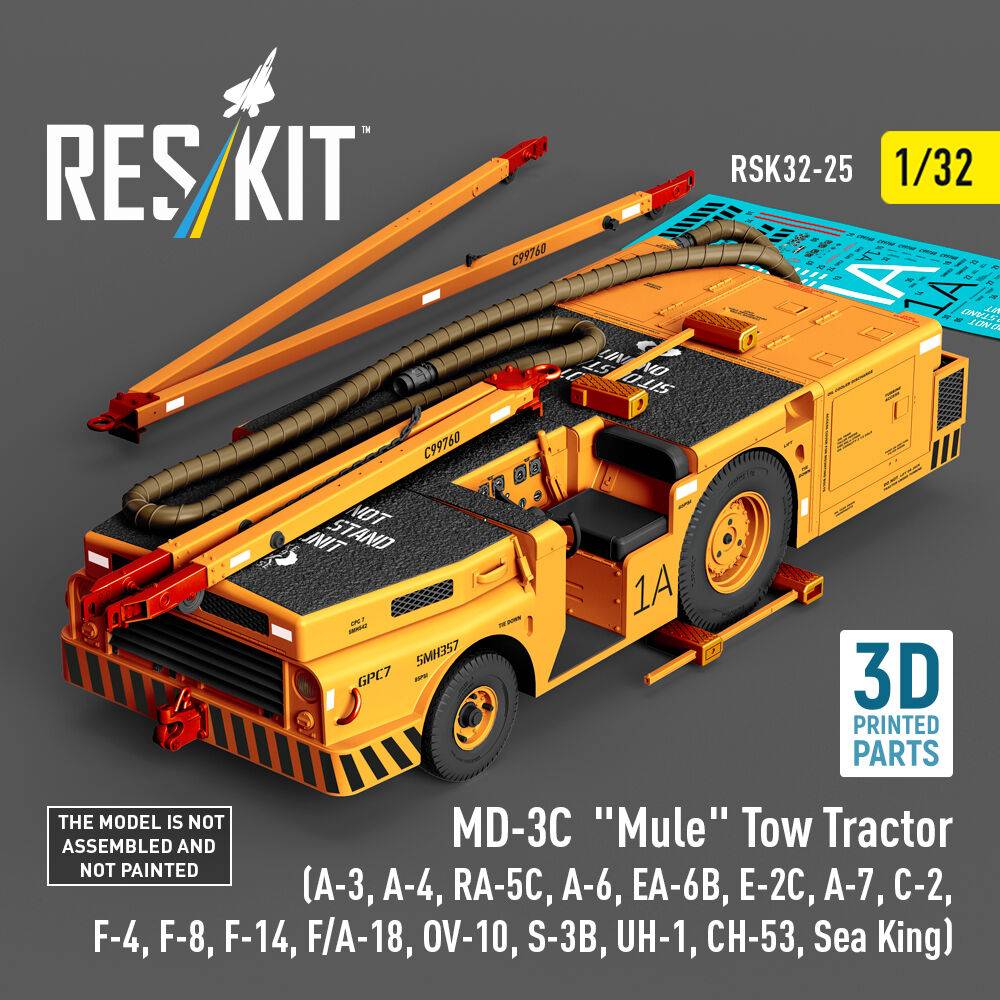 ResKit Models RSK32-0025 - MD-3? Mule Tow Tractor (A-3, A-4, RA-5C, A-6, EA-6B, E-2C, A-7, C-2, F-4, F-8, F-14, F/A-18, | Modellbau
