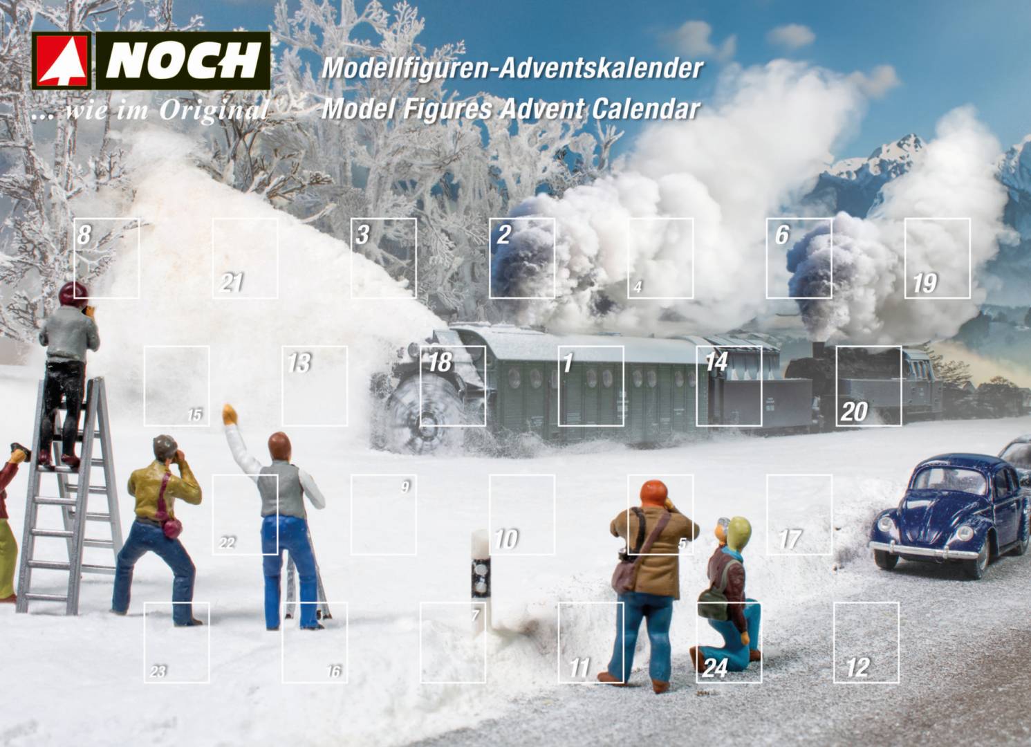 Noch TT 45998 - Figuren-Adventskalender | Modellbahn | Modelleisenbahn