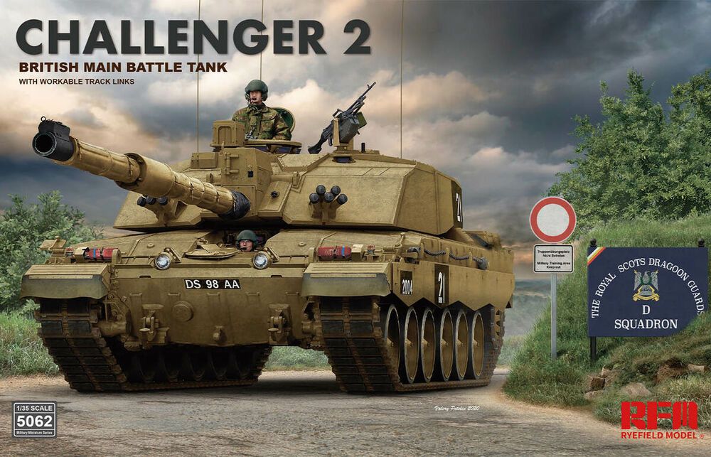 Rye Field Model 5062 - British main battle tank Challenger 2 w/workable track links | Modellbau