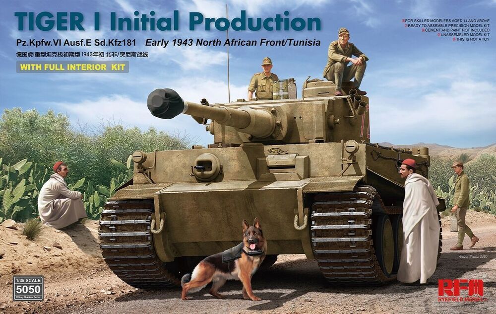 Rye Field Model 5050 - Tiger I initial production early 1943 w/full interior | Modellbau