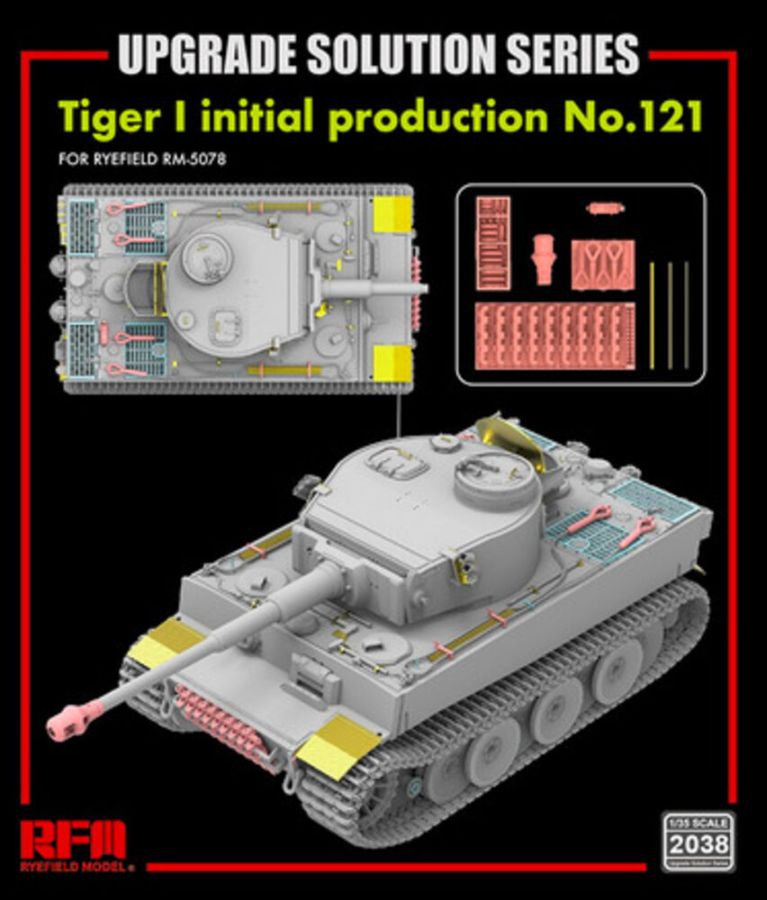Rye Field Model 2038 - Upgrade set for 5078 Tiger I initial production No.121 | Modellbau