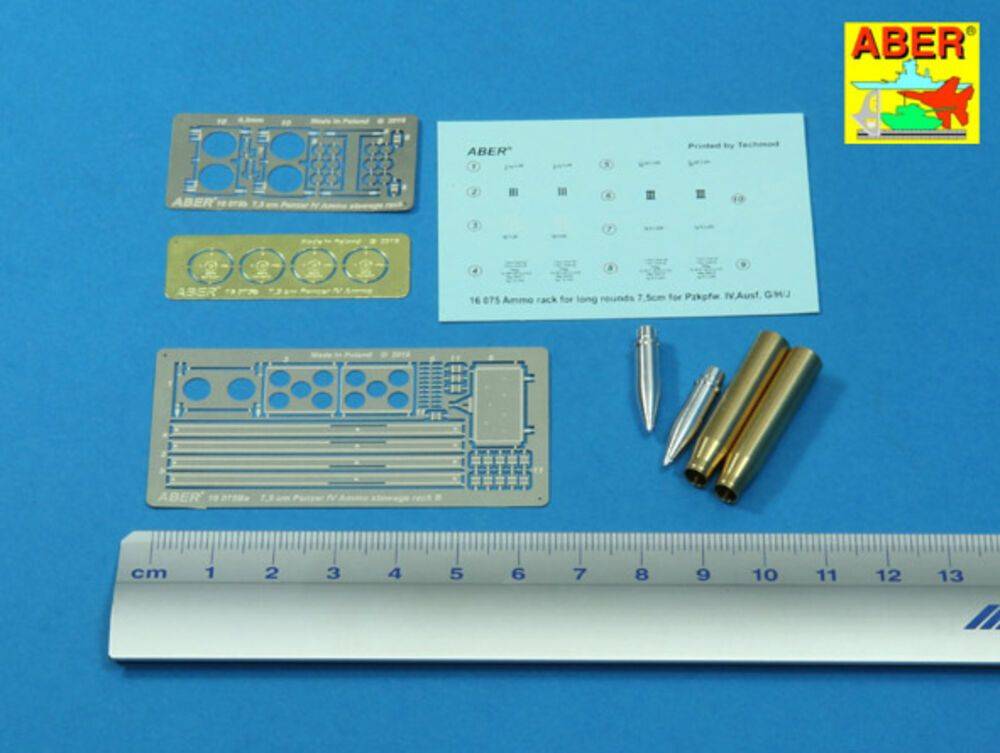 Aber Models 16 075B - Ammo stowage rack type B for long rounds | Modellbau