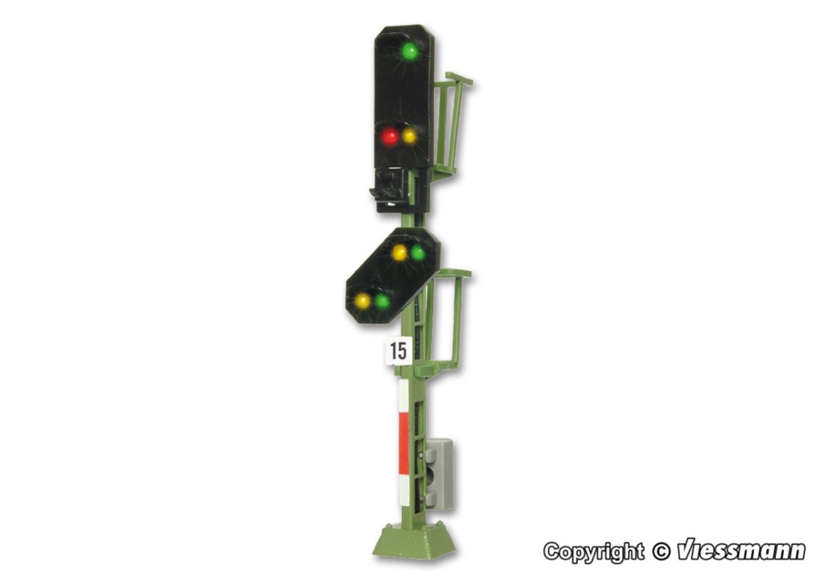 Viessmann TT 4915 - Licht-Einfahrsignal mit Vorsignal | Modellbahn | Modelleisenbahn