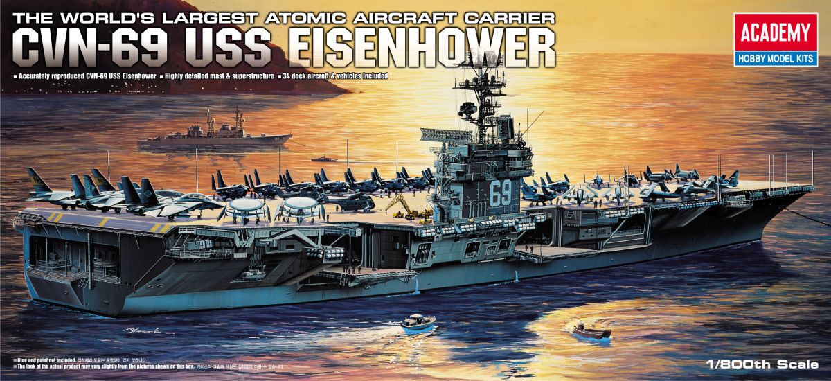 Academy 14212 - 1/800 USS Eisenhower CVN 69 | Modellbau