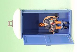 Prehm-Miniaturen G 500029 - Mann auf Toilette (ohne Häuschen) | Modellbahn | Modelleisenbahn