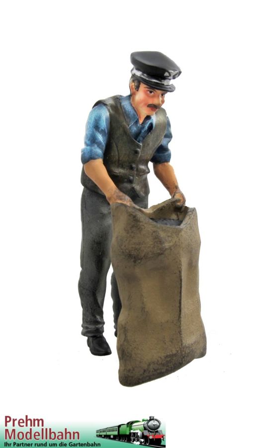 Prehm-Miniaturen G 500410 - Art.-Nr. 500410 - Kohlehändler füllt Sack | Modellbahn | Modelleisenbahn
