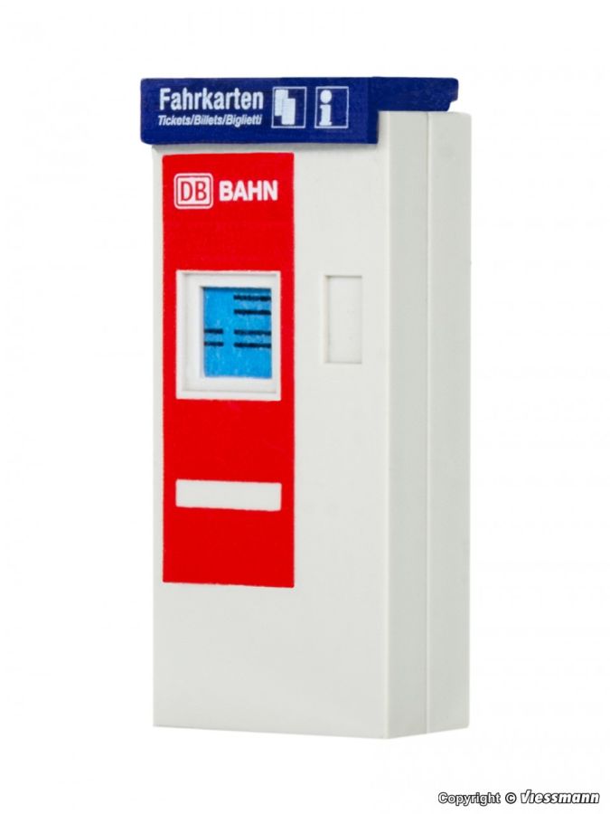 Viessmann H0 (1:87) 5084 - H0 DB Fahrkartenautomat mit LED-Beleuchtung | Modellbahn | Modelleisenbahn