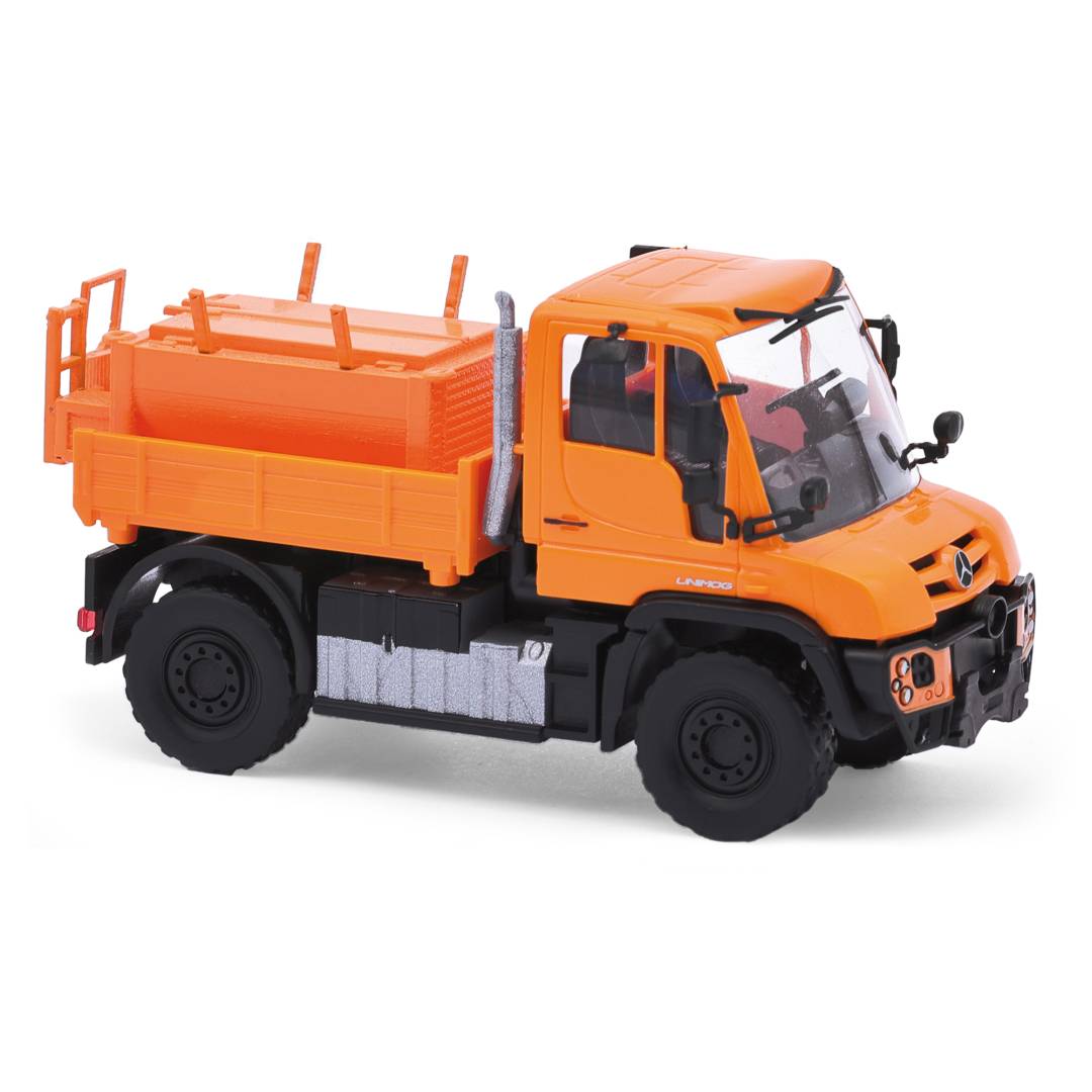 Busch H0 (1:87) 50932 - Mercedes-Benz Unimog U430 mit Asphalt-Thermofass | Modellbahn | Modelleisenbahn