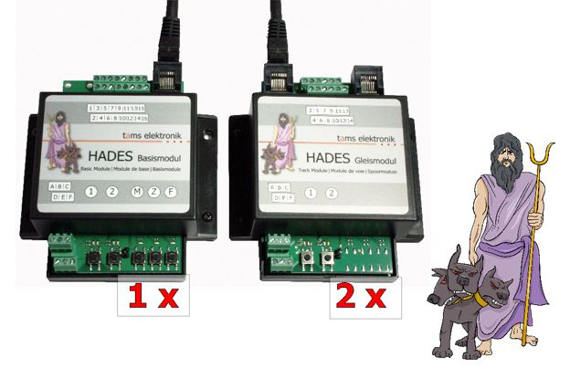 Tams Elektronik 51-04197-02 - HADES Bundle 2 I Fertig-Geräte | Modellbahn | Modelleisenbahn