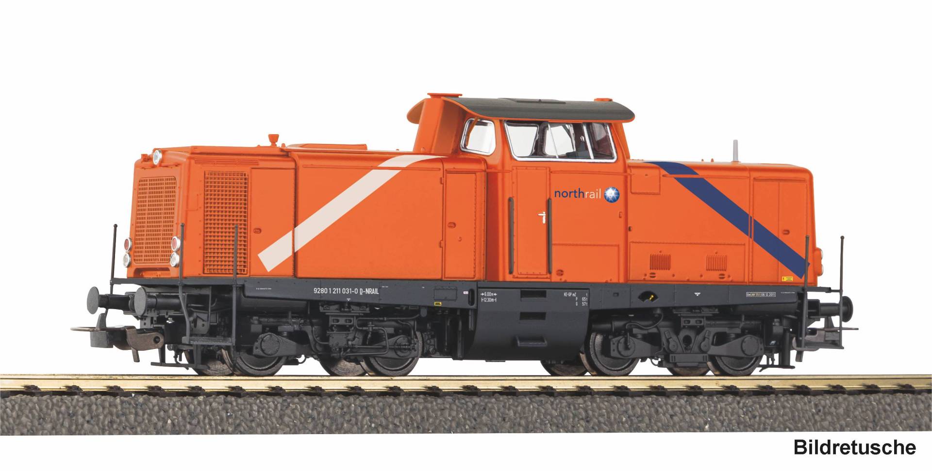 Piko H0 (1:87) 52132 - Sound-Diesellok BR 211 Northrail VI Wechselstromversion, inkl. PIKO Sound-Decoder | Modellbahn | Modelleisenbahn