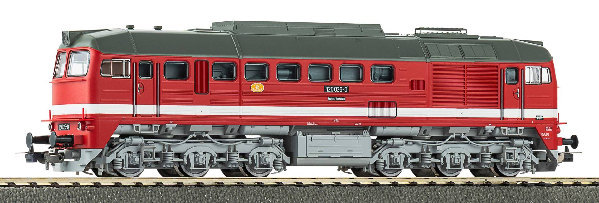 Piko H0 (1:87) 52994 - Sound-Diesellok BR 120 DR IV Wechselstromversion, inkl. PIKO Sound-Decoder | Modellbahn | Modelleisenbahn