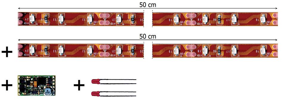 Tams Elektronik 53-01450-02 - FD-LED Set 2x50/0 | Modellbahn | Modelleisenbahn
