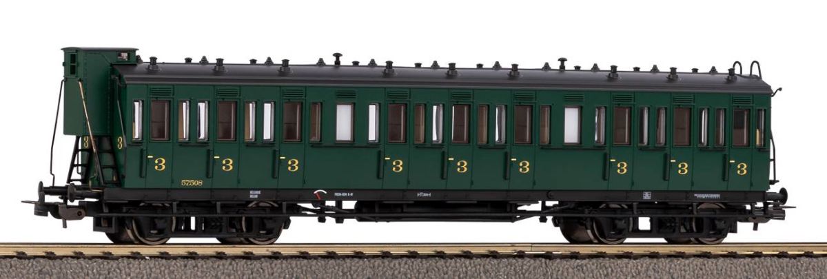 Piko H0 (1:87) 53334 - Abteilwagen 3. Klasse SNCB III mit Bremserhaus | Modellbahn | Modelleisenbahn