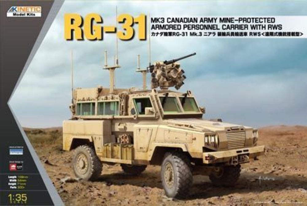 KINETIC K61010 - RG-31 MK3 Canada Army W/Crows in 1:35 | Modellbau