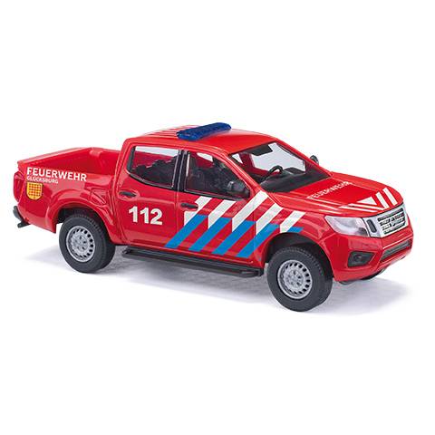 Busch H0 (1:87) 53727 - Nissan Navara, Feuerwehr Glücksburg | Modellbahn | Modelleisenbahn