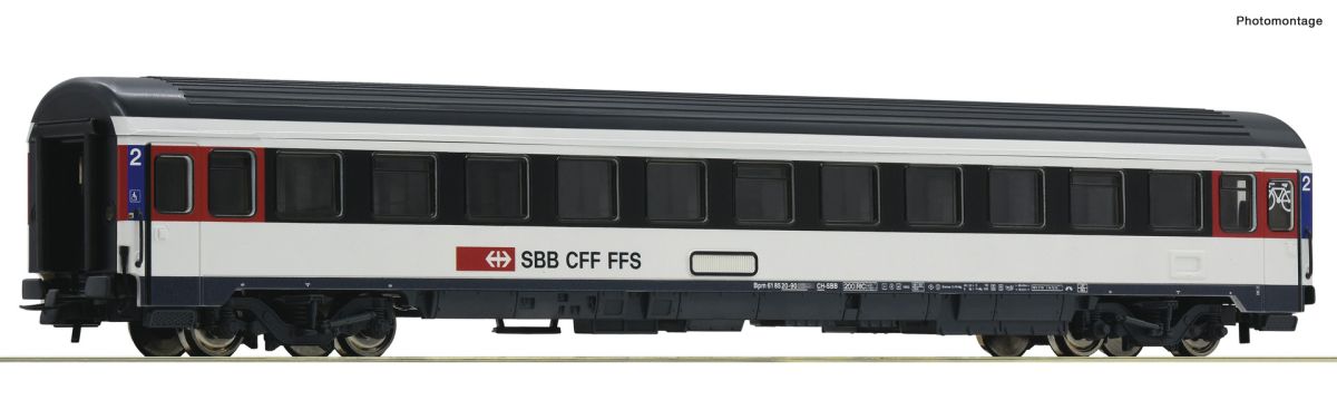 Roco H0 (1:87) 54167 - Eurocity-Abteilwagen 2. Klasse, SBB | Modellbahn | Modelleisenbahn