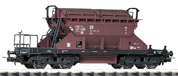 Piko H0 (1:87) 54320 - Sattelboden-Selbstentladewagen KKt 22 DR III | Modellbahn | Modelleisenbahn