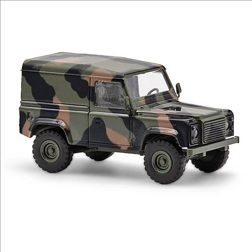 Busch H0 (1:87) 54355 - Land Rover Defender 90 Kasten, Camouflage Militär | Modellbahn | Modelleisenbahn