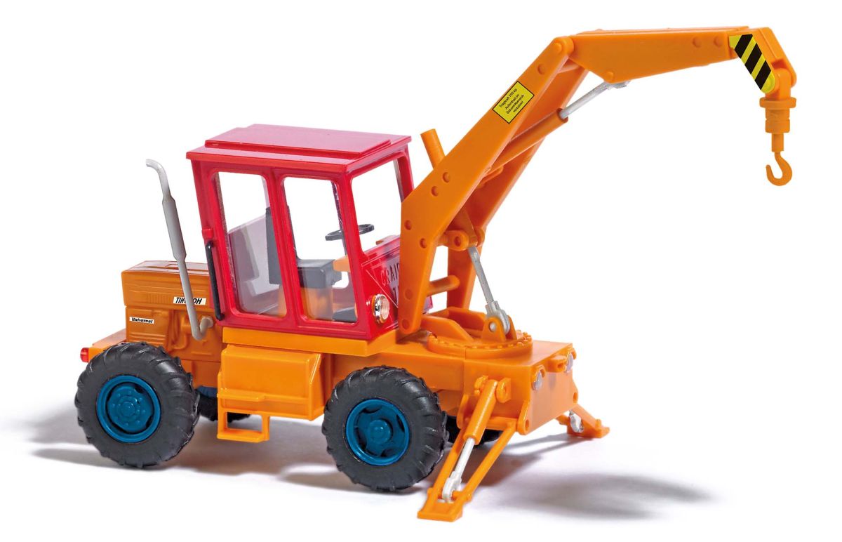 Busch H0 (1:87) 54401 - Schlepper TIH 445 mit Kranhaken | Modellbahn | Modelleisenbahn
