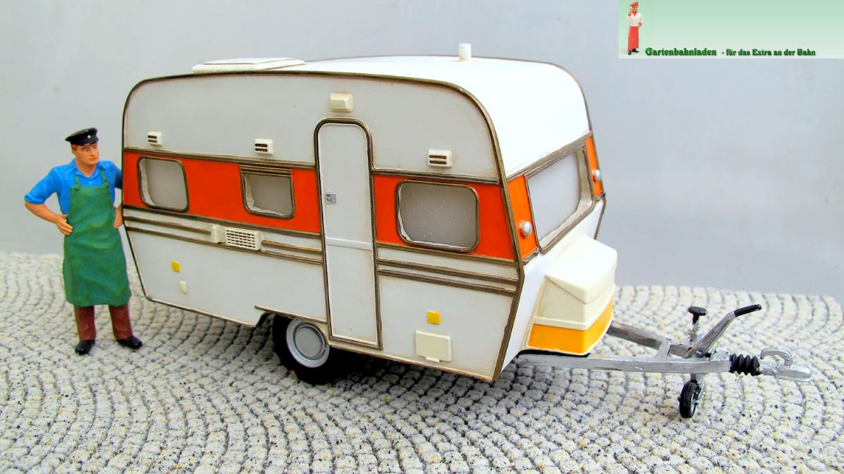 Prehm-Miniaturen G 550125 - Wohnwagen (Standmodell) | Modellbahn | Modelleisenbahn