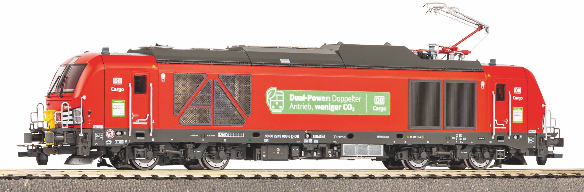 Piko H0 (1:87) 55929 - Sound-E-Lok / Diesellok "dual mode" BR 249 DB AG VI Wechselstromversion, inkl. PIKO Sound-Decoder | Modellbahn |