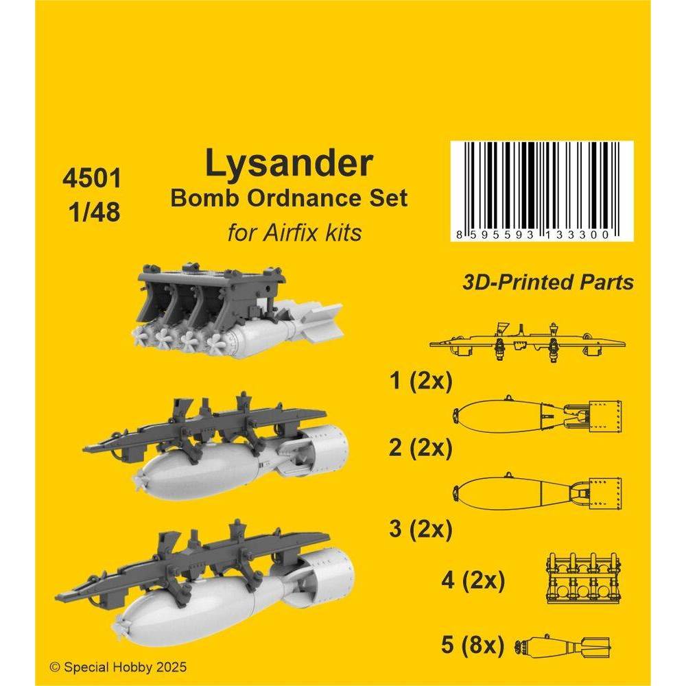 CMK 129-4501 - Lysander Bomb Ordnance Set for Airfix | Modellbau