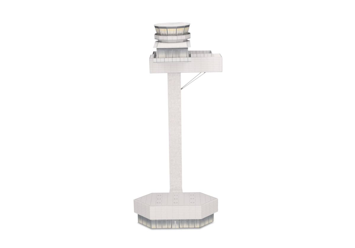 Herpa 573061 - Airport Tower Kartonbausatz / cardboard construction kit | Modellbahn | Modelleisenbahn
