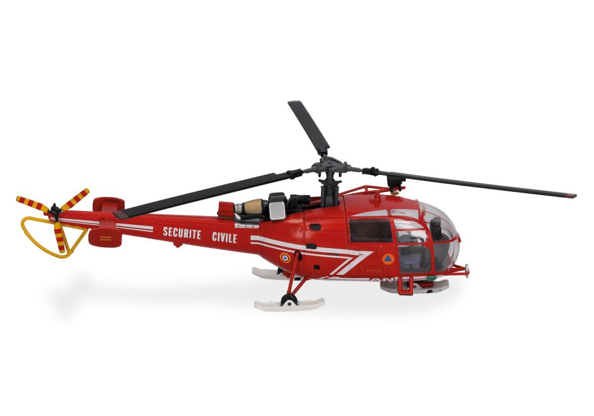 Herpa 580847 - Sécurité Civile Sud Aviation SA 316 Alouette III - GHSC Base Chamonix / Musée de lAir et de lEspace | Modellbahn | Modelleisenbahn