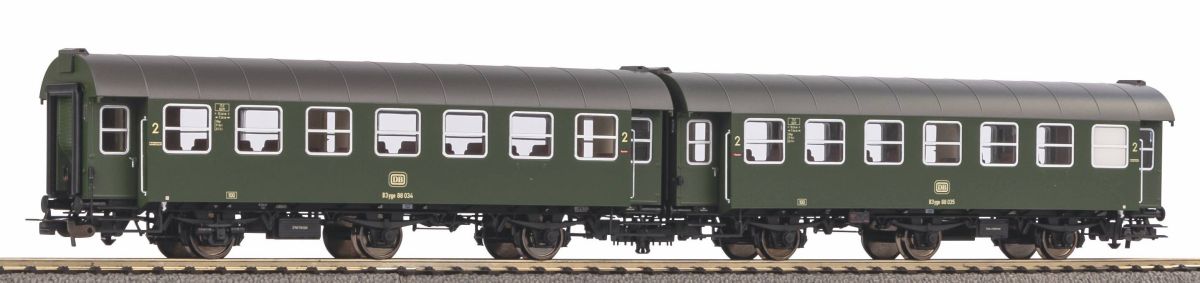 Piko H0 (1:87) 58266 - 2er Set Umbauwagen B3yg + B3yg DB IV | Modellbahn | Modelleisenbahn