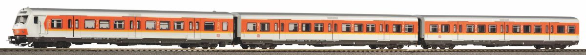 Piko H0 (1:87) 58388 - 3er Set x-Wagen S-Bahn Nürnberg mit Steuerwagen DB IV | Modellbahn | Modelleisenbahn