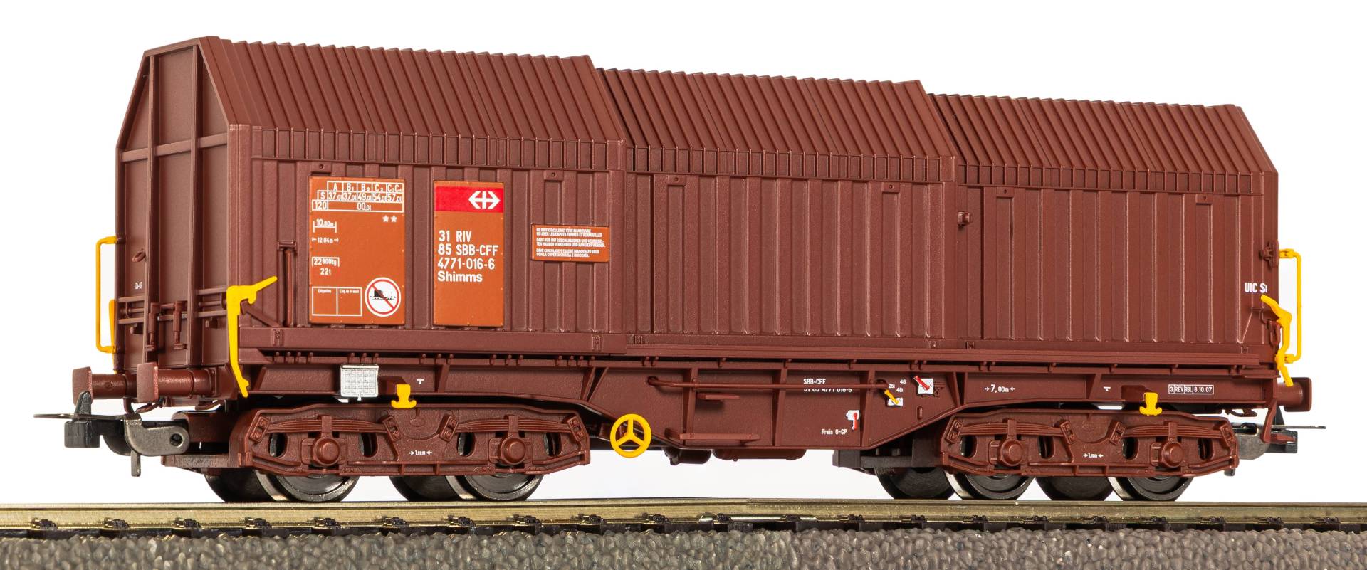 Piko H0 (1:87) 58481 - Teleskophaubenwagen SBB VI | Modellbahn | Modelleisenbahn