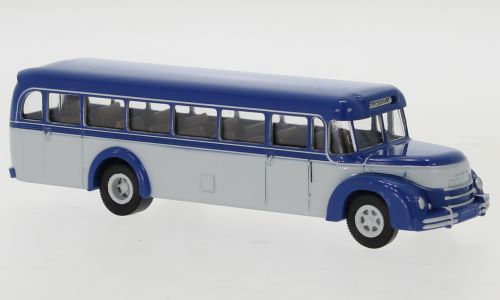 Brekina H0 (1:87) 59220 - MAN MKN Rundhauber blau/weiß, blau/hellgrau, 1952 | Modellbahn | Modelleisenbahn