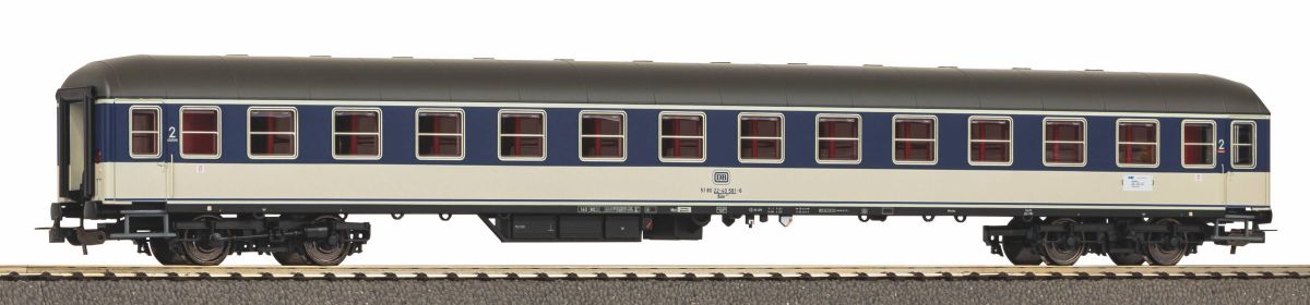 Piko H0 (1:87) 59651 - Schnellzugwagen 2. Klasse Büm 232 DB IV | Modellbahn | Modelleisenbahn