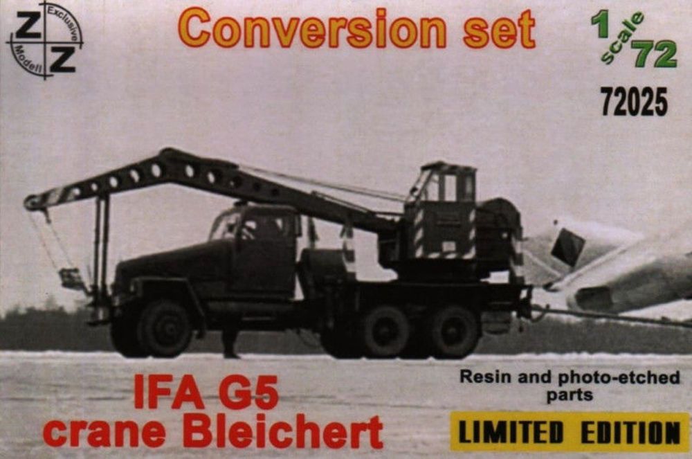 ZZ Modell ZZ72025 - 1:72 IFA G5 crane Bleichert (Conversion Set) | Modellbau