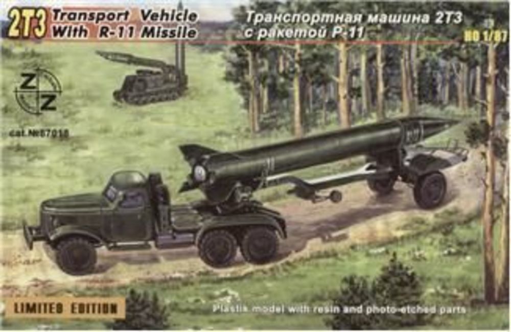 ZZ Modell ZZ87018 - 1:87 2TZ Soviet transport vehicle w. R-11 | Modellbau