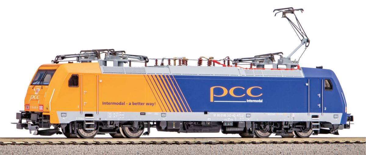 Piko H0 (1:87) 59868 - Elektrolok BR 186 PCC Intermodal VI | Modellbahn | Modelleisenbahn