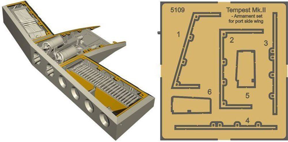 CMK 129-5109 - Tempest-Armament set f.starboard side wi in 1:32 | Modellbau