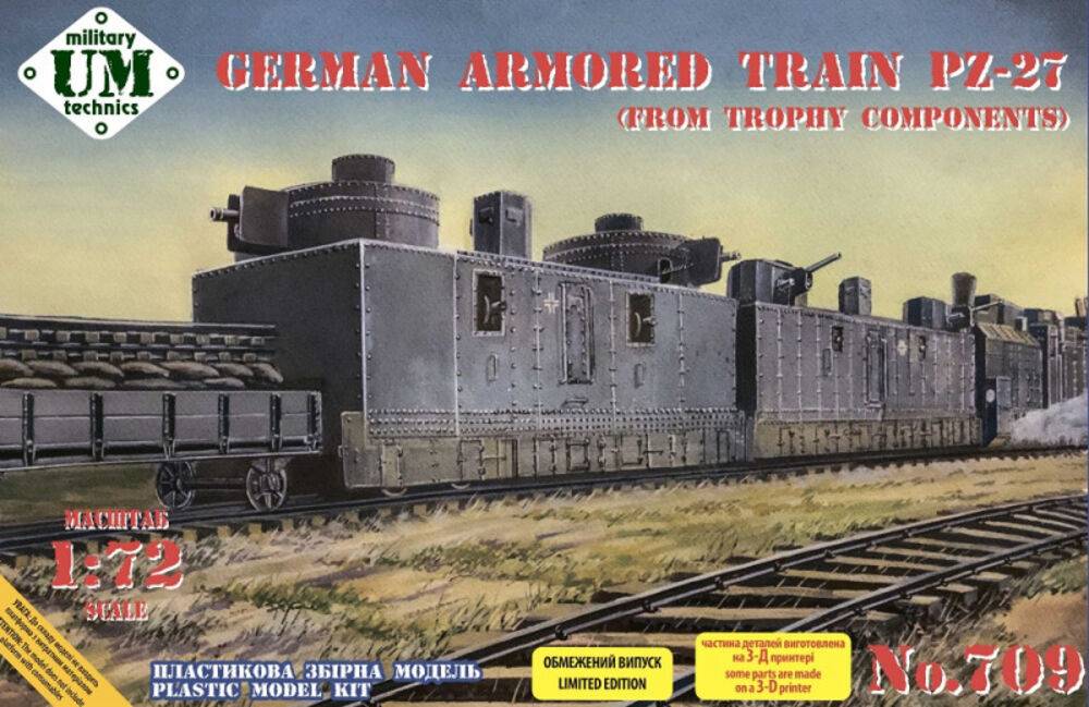 Unimodels UMT709 - German armored train PZ-27 (trophy components) | Modellbau